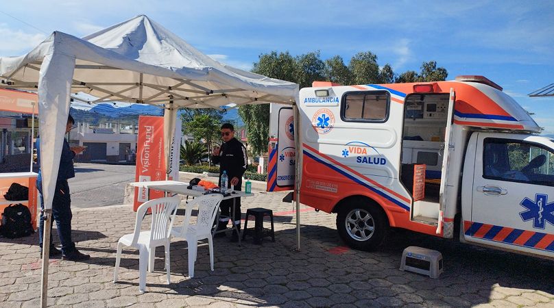 Ambulancia Naranja. Atención médica inmediata Banco VisionFund Ecuador.
